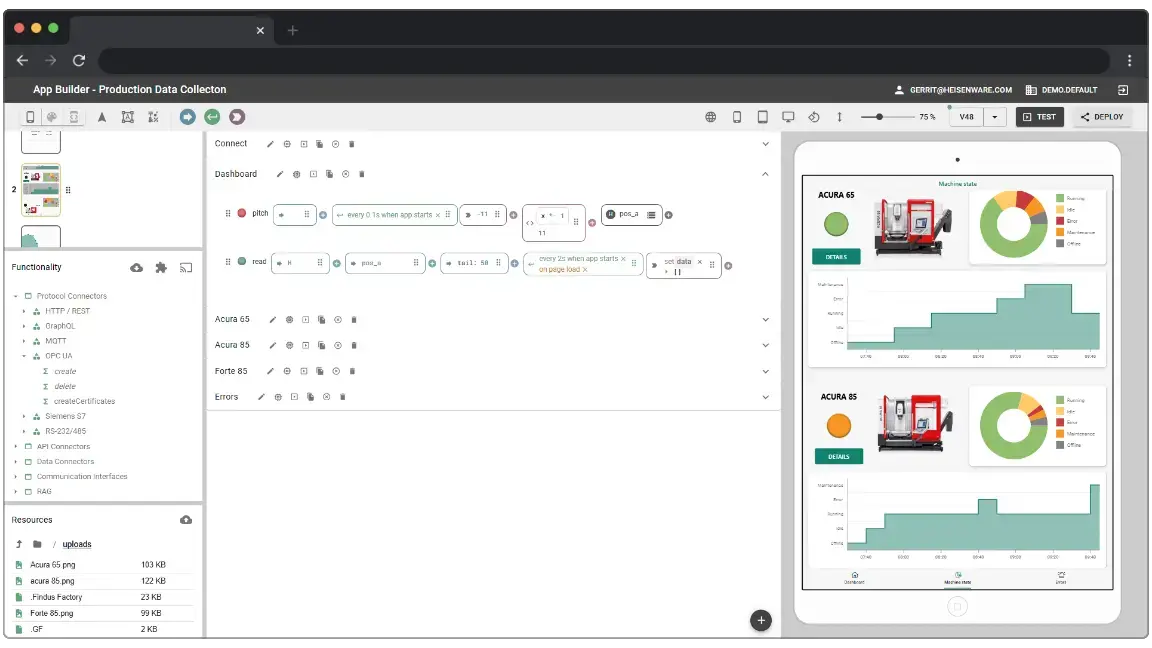 App Builder in Browser preview